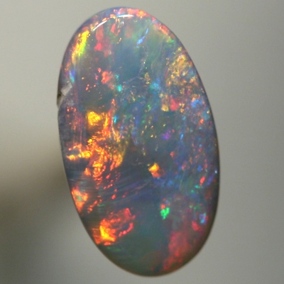 SOLID SEMI BLACK OPAL Colourful show of bright neon red SEE VIDEO